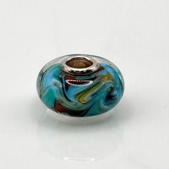 TROLLBEADS Rare Van Gogh Unique #2 LAA 925S colorful swirls, style of the artist - Picture 8 of 10
